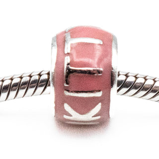 SANRIO Hello Kitty Sterling Silver Charm With Pink Enamel