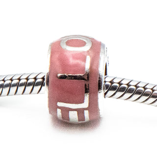 SANRIO Hello Kitty Sterling Silver Charm With Pink Enamel