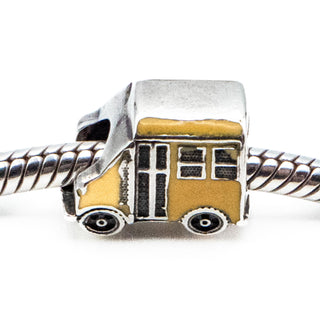 ZABLE Yellow School Bus Sterling Silver Charm