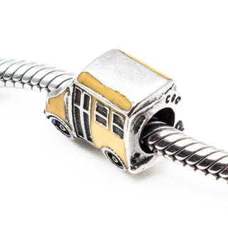 ZABLE Yellow School Bus Sterling Silver Charm