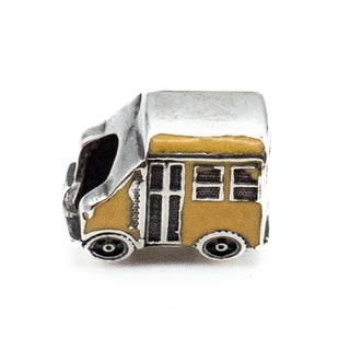 ZABLE Yellow School Bus Sterling Silver Charm