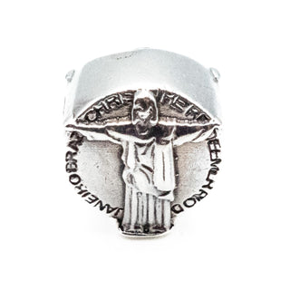 Christ The Redeemer Rio De Janeiro Statue Sterling Silver Charm