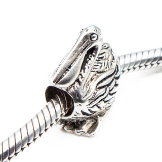 Pelican Sterling Silver Bead Charm