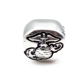 ZABLE Marine Corps Emblem Sterling Silver Charm Bead