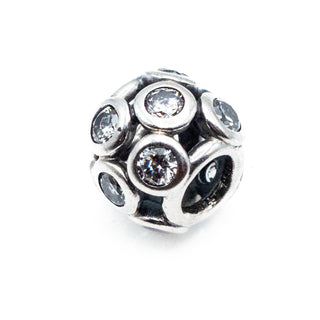 PANDORA Retired Whimsical Lights Sterling Silver Charm With Clear Zirconia