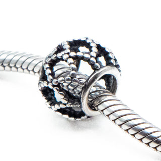 PANDORA Retired Wanderlust Sterling Silver Openworks Charm Bead
