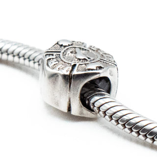 ZABLE Firefighter Sterling Silver Fire Department Charm