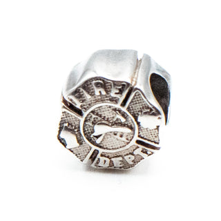 ZABLE Firefighter Sterling Silver Fire Department Charm