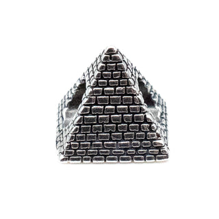 Egyptian Pyramid Sterling Silver Charm Bead