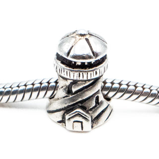 Lighthouse Sterling Silver Charm Bead