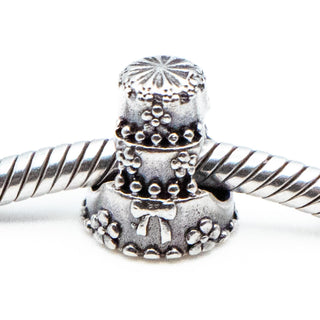 PERSONA Wedding Cake Charm Sterling Silver Bead
