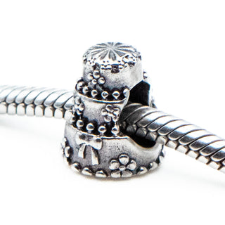 PERSONA Wedding Cake Charm Sterling Silver Bead