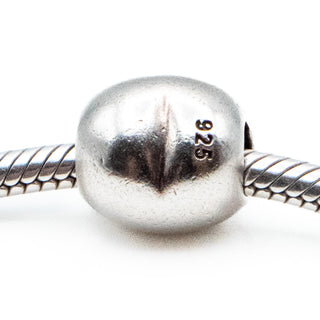 Number One Teacher Apple Charm Sterling Silver Bead