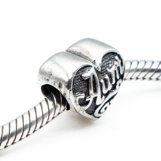 ZABLE Aunt Heart Sterling Silver Charm