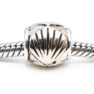 Seashell Bead Sterling Silver Charm
