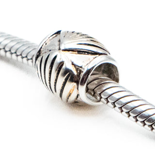 Seashell Bead Sterling Silver Charm