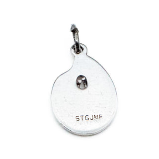Artist Palette Sterling Silver Charm Pendant