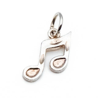 Musical Note Sterling Silver Charm Pendant