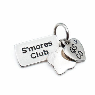 Girl Scout S'mores Club Sterling Silver Dangle Charm