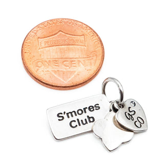 Girl Scout S'mores Club Sterling Silver Dangle Charm