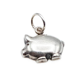 Sterling Silver Pig Dangle Charm