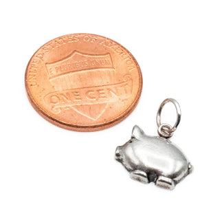 Sterling Silver Pig Dangle Charm