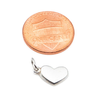 Tiny Heart Sterling Silver Charm
