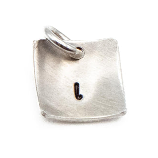 Initial Letter L Sterling Silver Charm Pendant