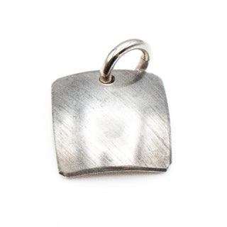 Initial Letter I Sterling Silver Charm Pendant