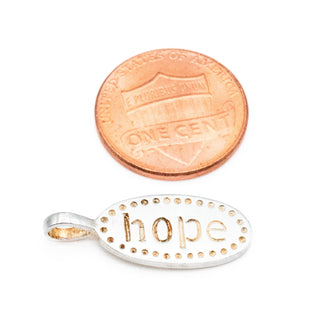 Hope Sterling Silver Charm Pendant