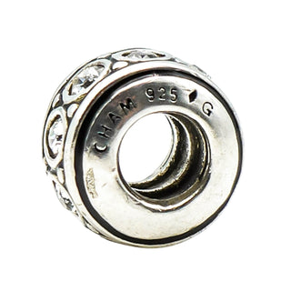 Chamilia Wheel April Birthstone Sterling Silver Cubic Zirconia Charm