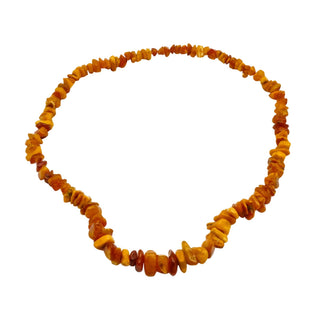 Vintage Baltic Amber Chip Necklace 24 Inches