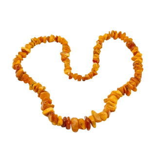Vintage Baltic Amber Chip Necklace 24 Inches