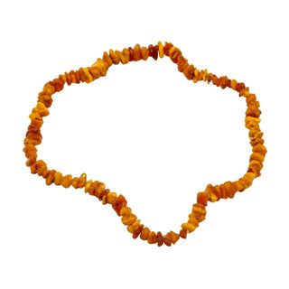 Vintage Baltic Amber Chip Necklace 24 Inches