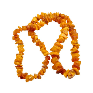Vintage Baltic Amber Chip Necklace 24 Inches