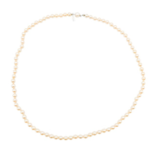 Vintage Marvella Faux Pearl Necklace Classic White Strand Elegant Bridal Jewelry
