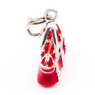 Thomas Sabo Red Handbag Sterling Silver Charm Pendant  With Red Enamel