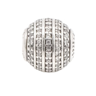 Pandora Essence  Confidence Sterling Silver Charm With Clear Zirconia Retired
