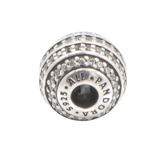 Pandora Essence  Confidence Sterling Silver Charm With Clear Zirconia Retired