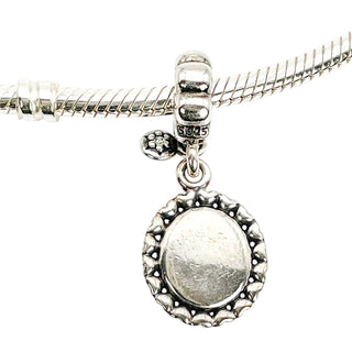 Pandora Retired Grandmother Sterling Silver Clear CZ Grandma Dangle Charm