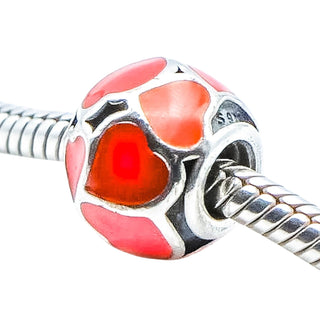 PANDORA Red Hot Love Sterling Silver Charm - Retired