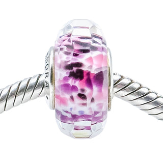 Pandora Rare Shoreline Sea Glass Murano Glass Charm Sterling Silver Retired
