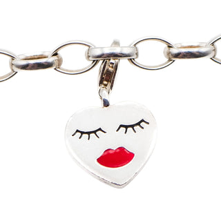 Thomas Sabo Sleeping Heart Sterling Silver Charm Pendant