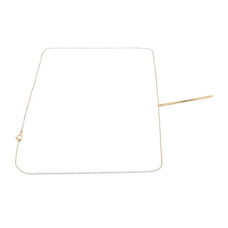 Minimalist Bar 14K 1/20 Gold Filled Lariat Necklace  20 Inches