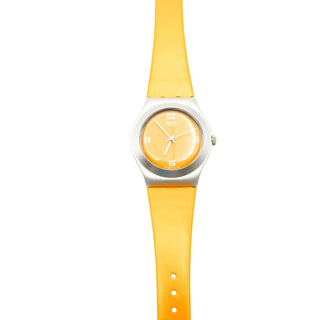 Swatch Irony Medium Falling Star Orange Watch YLS1013