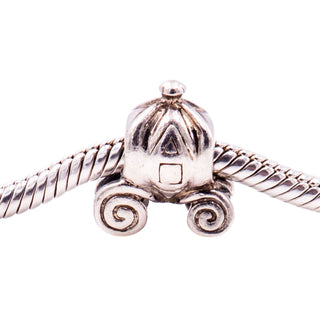 Chamilia Disney Cinderella Pumpkin Coach Sterling Silver Charm Bead