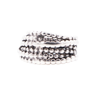 Pandora Retired Entangled Beauty Sterling Silver 14K Gold Diamond Ring Size 4