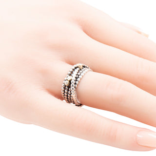 Pandora Retired Entangled Beauty Sterling Silver 14K Gold Diamond Ring Size 4