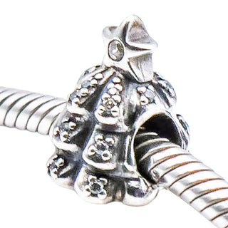 Pandora Tree of Lights Sterling Silver Christmas Charm With Clear Zirconia