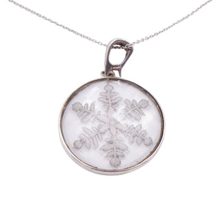 Whitney Kelly Sterling Silver Snowflake Enhancer Pendant 22 Inch Necklace